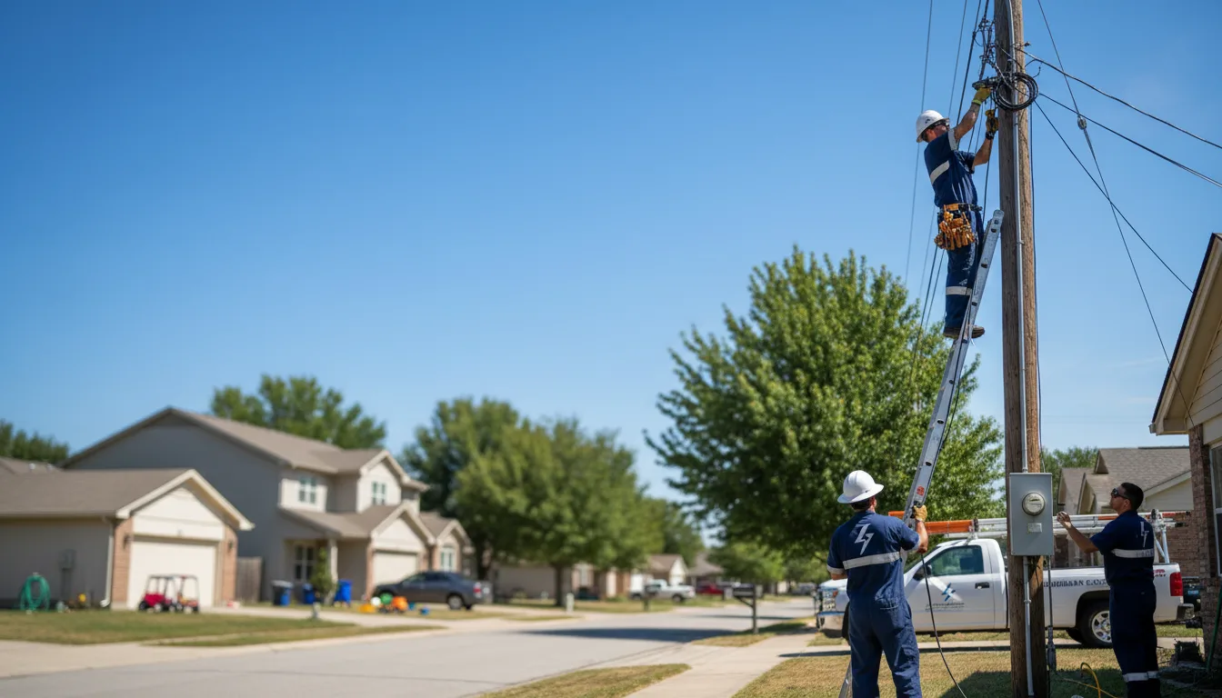 Residential electrician providing installation services in Versailles, IN